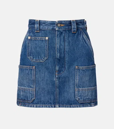 Givenchy Denim Miniskirt In Blue