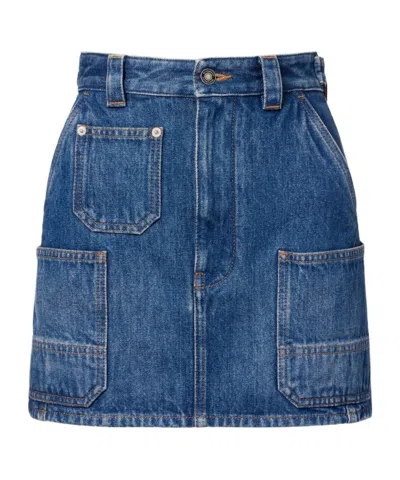 Givenchy Denim Miniskirt In Blue