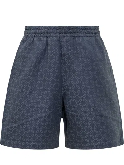 GIVENCHY GIVENCHY DENIM MONOGRAM SHORT PANTS
