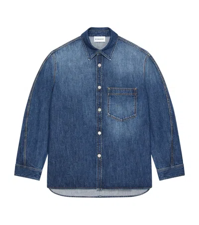 Givenchy Classic Denim Shirt With Button-up Front In Blue