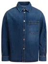 Givenchy Classic Denim Shirt With Button-up Front In Blue