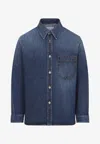 Givenchy Classic Denim Shirt With Button-up Front