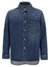 Givenchy Classic Denim Shirt With Button-up Front In Blue
