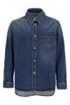 Givenchy Classic Denim Shirt With Button-up Front In Blue
