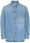 Givenchy Denim Overshirt Jacket In Blue