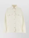 Givenchy Button-up Denim Jacket In Beige