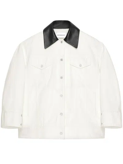Givenchy Denim Parka Clothing In White