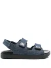Givenchy Strap Flat Sandal In 蓝色
