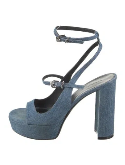 Pre-owned Givenchy Denim Sandals In Blue