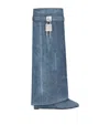 Givenchy Shark Lock 90 Denim Knee-high Boots