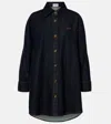 Givenchy Collared Neck Structured Long Sleeves Top