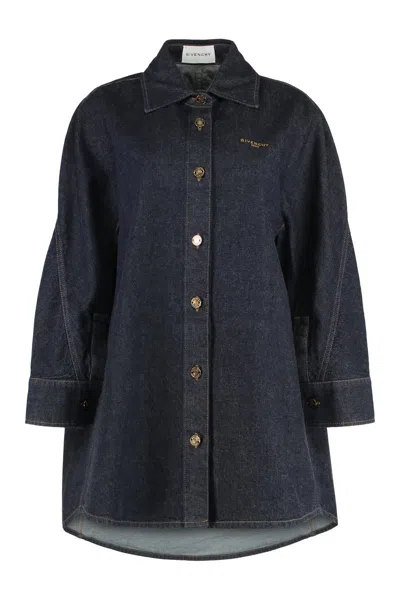 Givenchy Denim Shirt In Blue