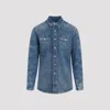 Givenchy Straight Denim Shirt In Blue