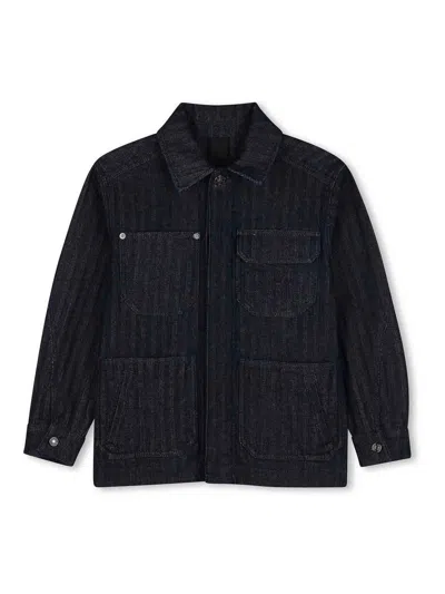 Givenchy Kids' Denim Shirt In Blue