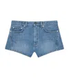 Givenchy Denim Mini Short In Blue