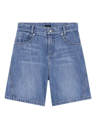 Givenchy Kids' Denim Shorts In Blue