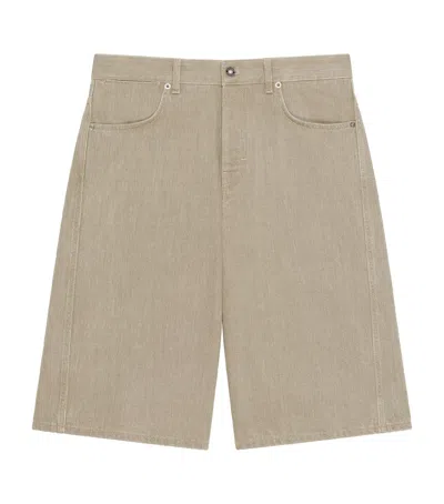 Givenchy Denim Shorts In Brown