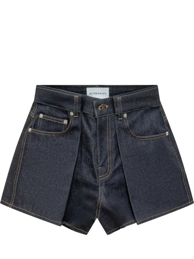 Givenchy Denim Shorts In Blue
