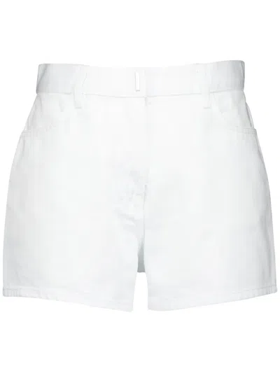 Givenchy Denim Shorts In White