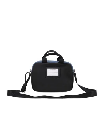 Givenchy Denim Shoulder Bag In Gray