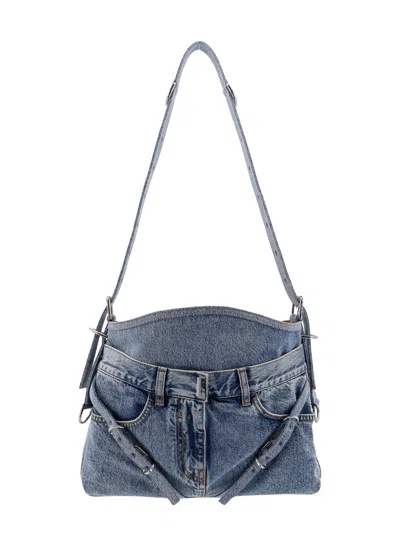 Givenchy Voyou Boyfriend Shoulder Bag In Blue