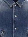 Givenchy Denim Sleeveless Jacket In Blue