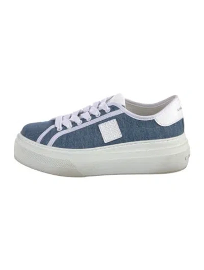 Pre-owned Givenchy Denim Sneakers In Blue