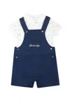 Givenchy Logo-embroidered Dungarees Set In Denim