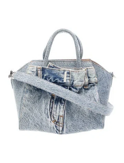 Pre-owned Givenchy Denim Top Handle Bag In Blue