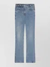 Givenchy Boot Cut Pants In Denim With Chain Details In Blue