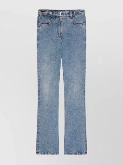 GIVENCHY DENIM TROUSERS FEATURING CHAIN ACCENTS