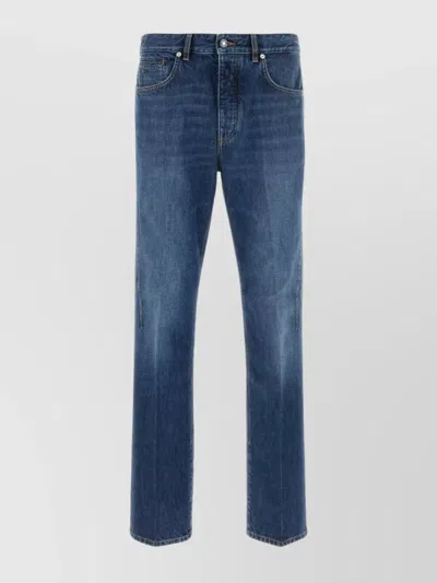 Givenchy Denim Trousers With Back Pockets And Belt Loops In Brown