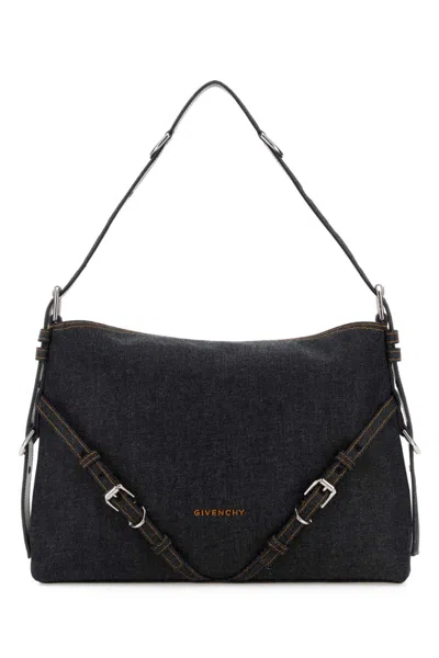 GIVENCHY WOMEN DENIM VOYOU MEDIUM SHOULDER BAG, ONESIZE LUXURY SHOULDER BAGS FOR WOMEN DARVEYS