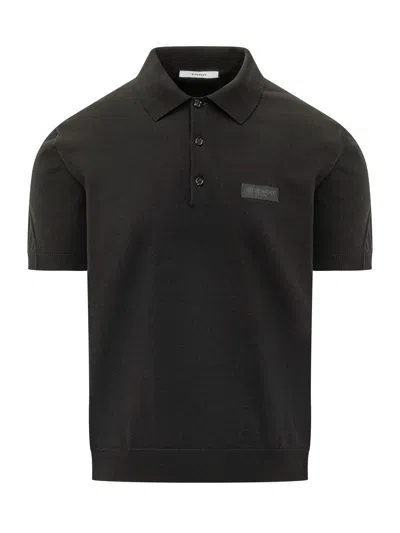 Givenchy Designer Cotton Polo Shirt In Black