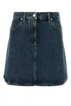 Givenchy Designer Denim Skirt In Blue