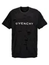 Givenchy Logo Cotton Oversized T-shirt In Black