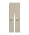 Givenchy Front-pleated Pants With Cut Out Detailing In Gray