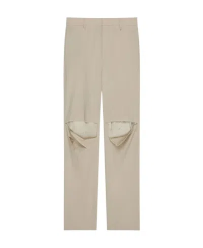 GIVENCHY GIVENCHY DESTROYED STRAIGHT LEG PANTS