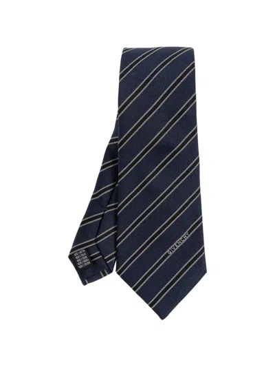 Givenchy Diagonal-stripe Tie In Purple