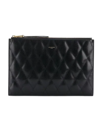 Givenchy Diamond Quilted Handbag In Black