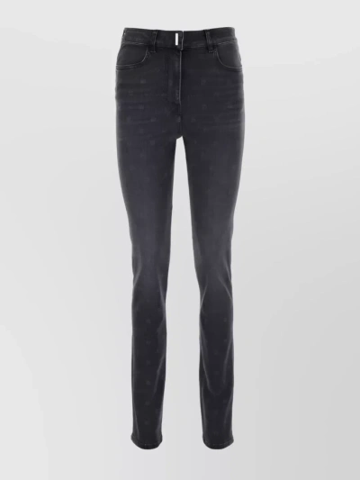 Givenchy 4g High-rise Slim Jeans In Black