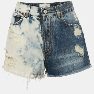 Pre-owned Givenchy Distressed Denim Shorts