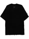 Givenchy Distressed Effect T-shirt In Black