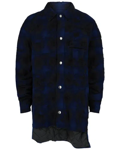 Givenchy Distressed Hi-low Jacket In Brown