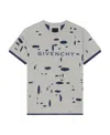 Givenchy Distressed Crewneck T-shirt In Gray