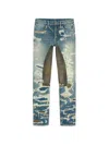 Givenchy Distressed-finish Straight-leg Jeans In Blue