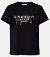 Givenchy Crew-neck Short Sleeve Graphic Cotton T-shirt In Black