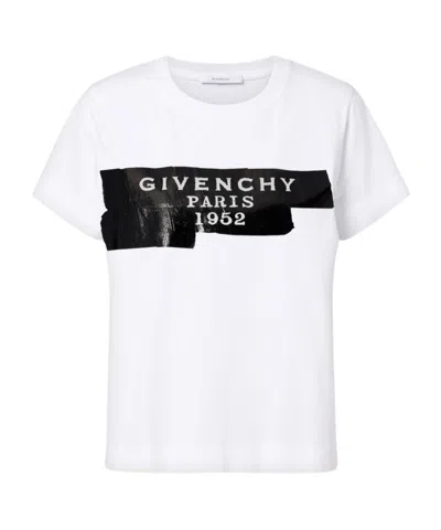 GIVENCHY DISTRESSED PRINTED COTTON JERSEY T-SHIRT