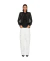 Givenchy Distressed Straight-leg Cargo Jeans In White