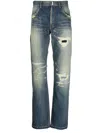 GIVENCHY GIVENCHY DISTRESSED STRAIGHT-LEG JEANS
